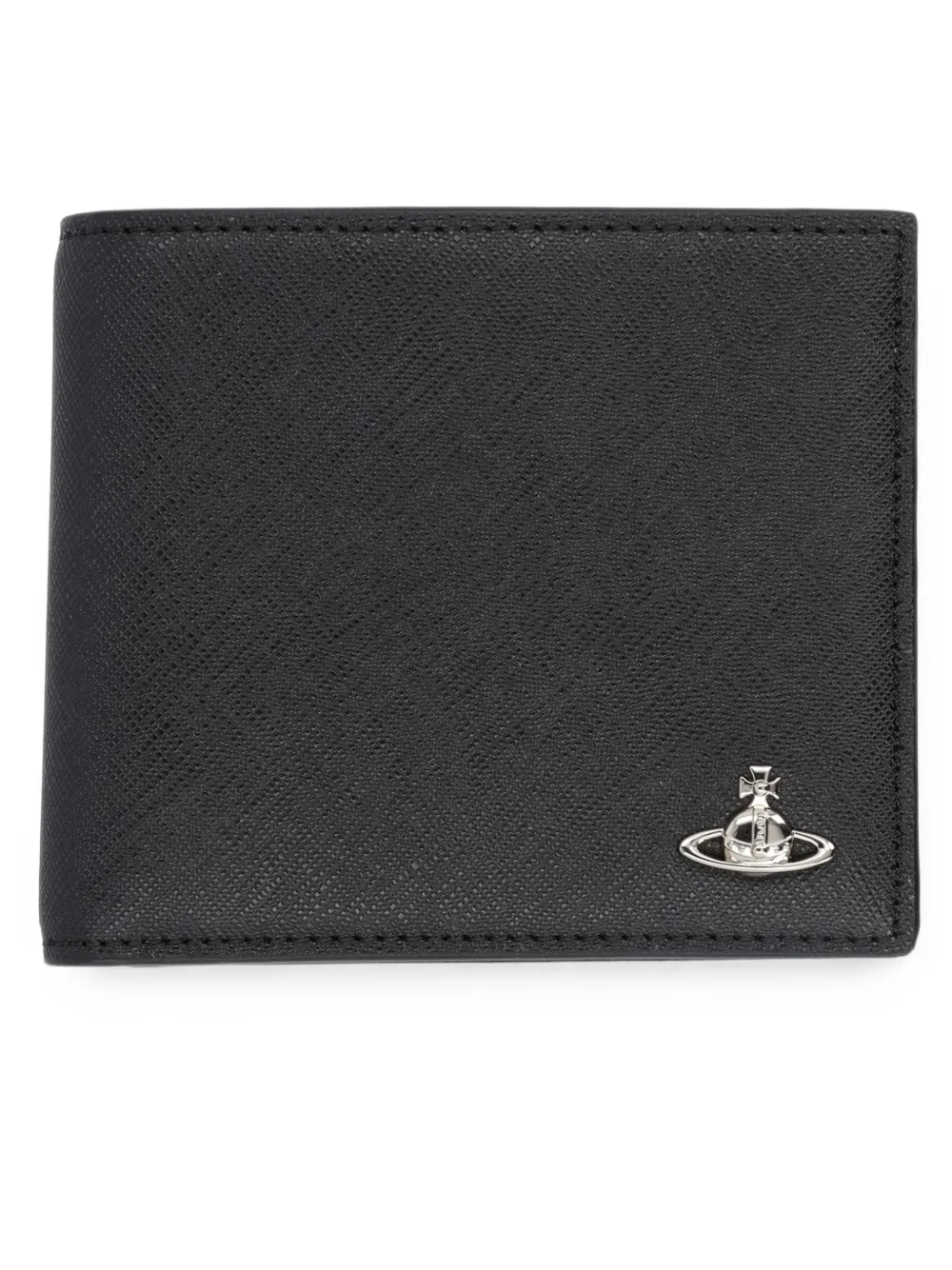 Vivienne Westwood Orb portemonnee met plakkaat Zwart