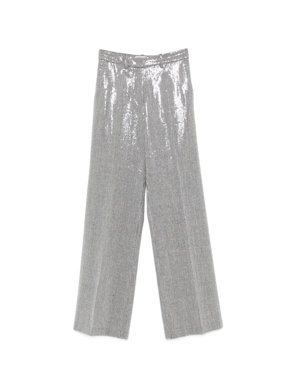 ERMANNO FIRENZE sequin-embellished houndstooth trousers