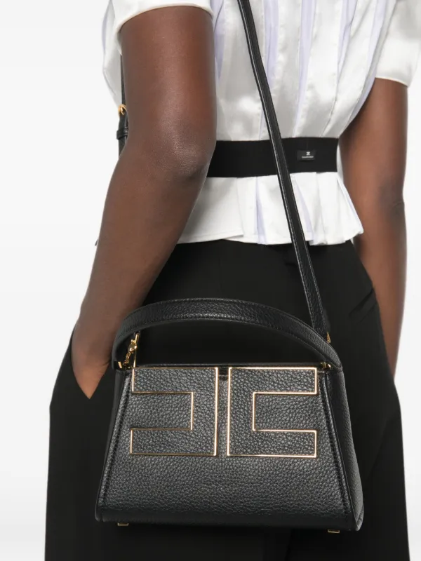 Elisabetta Franchi Handbag With Logo | Black | FARFETCH