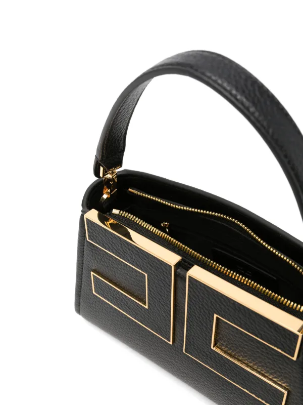 Elisabetta Franchi Handbag With Logo | Black | FARFETCH