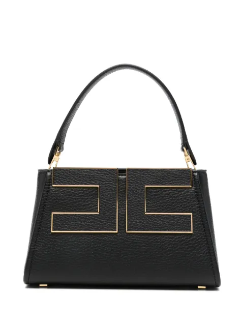 Elisabetta Franchi bolso shopper con placa del logo