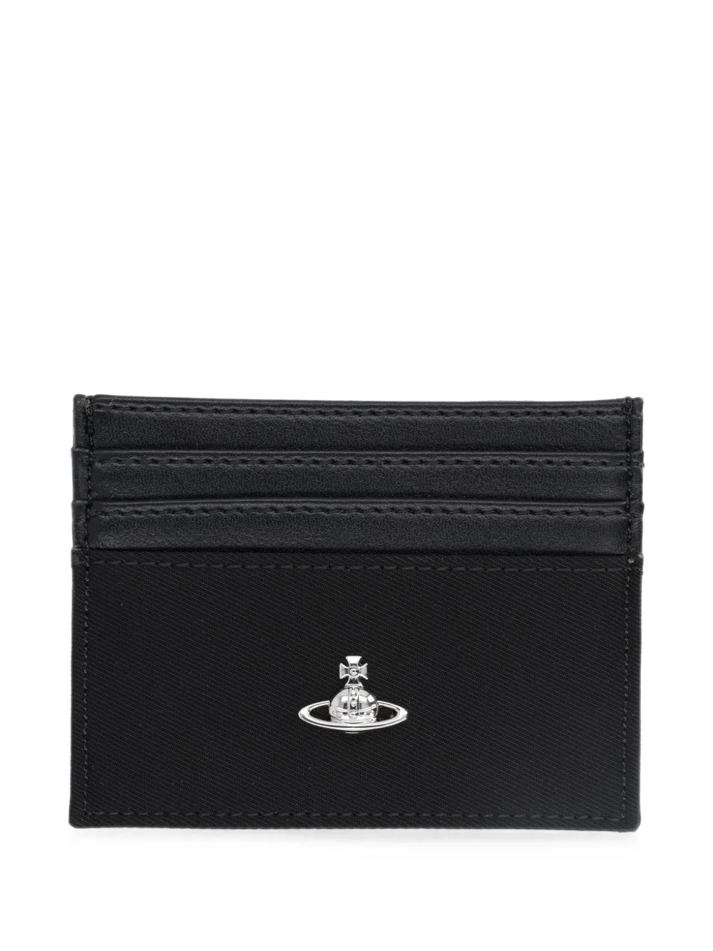 Vivienne Westwood Orb-plaque card holder - Nero