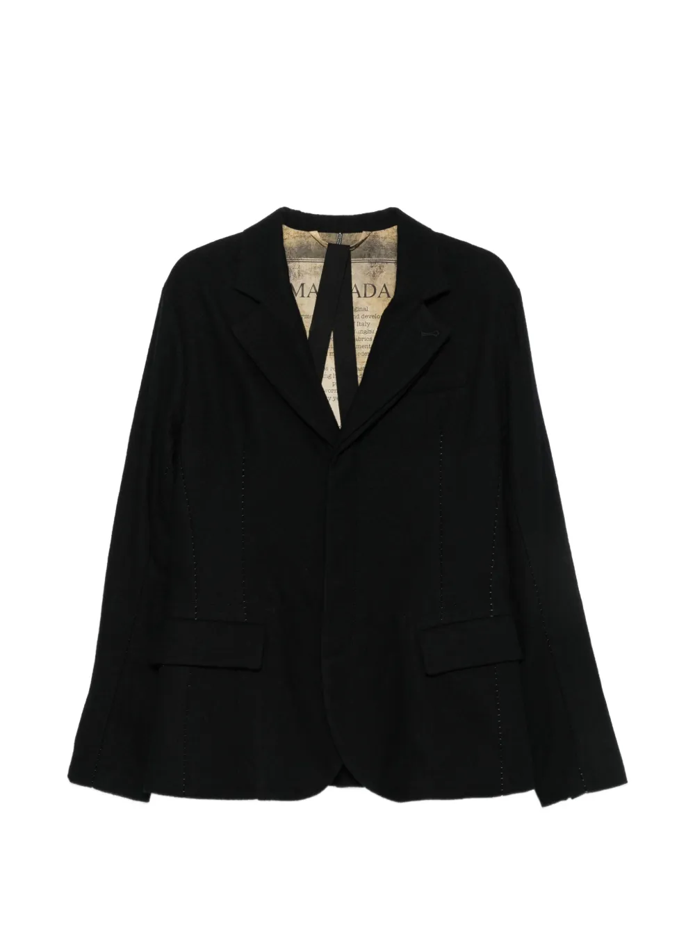 Masnada single-breasted blazer - Schwarz