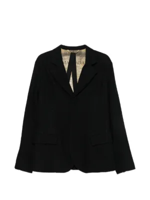 PORTER CLASSIC Pinstripe Bebop Jacket | Black | FARFETCH JO