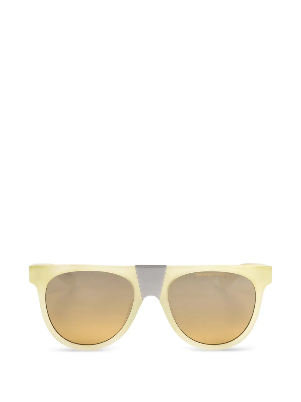 Calvin Klein geometric-frame sunglasses | Yellow | Image 1