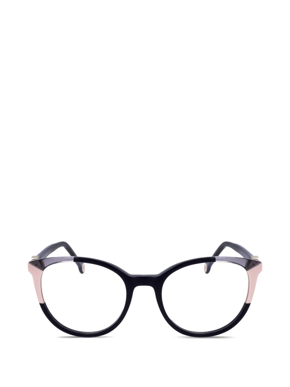Carolina Herrera Brille mit rundem Gestell - Schwarz