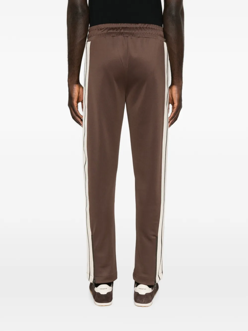 Palm Angels Trainingsbroek met geborduurd logo en zijstreep Bruin