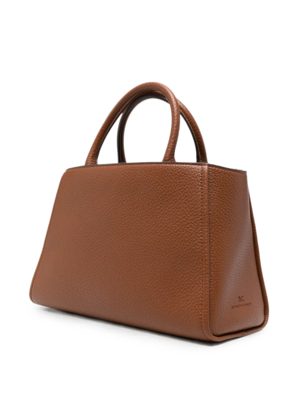 Elisabetta Franchi Shopper met logoplakkaat Bruin