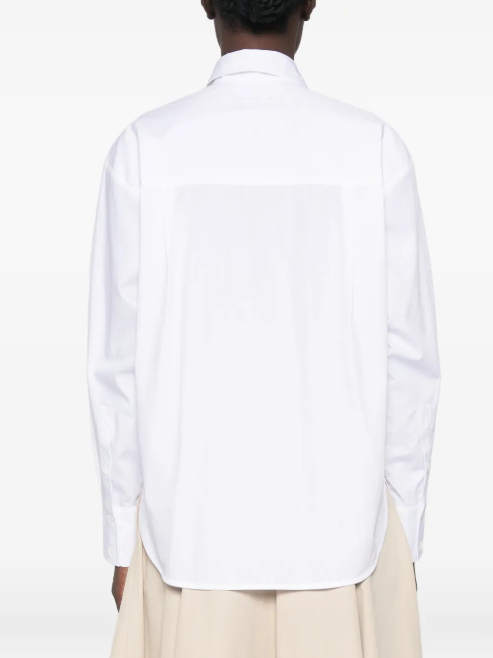 Ermanno Scervino Blouse met geborduurde bloemen en lange mouwen Wit