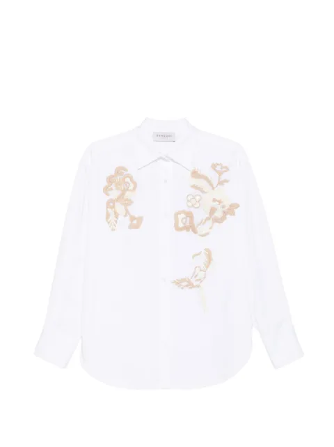ERMANNO FIRENZE  camisa de manga larga con bordado floral