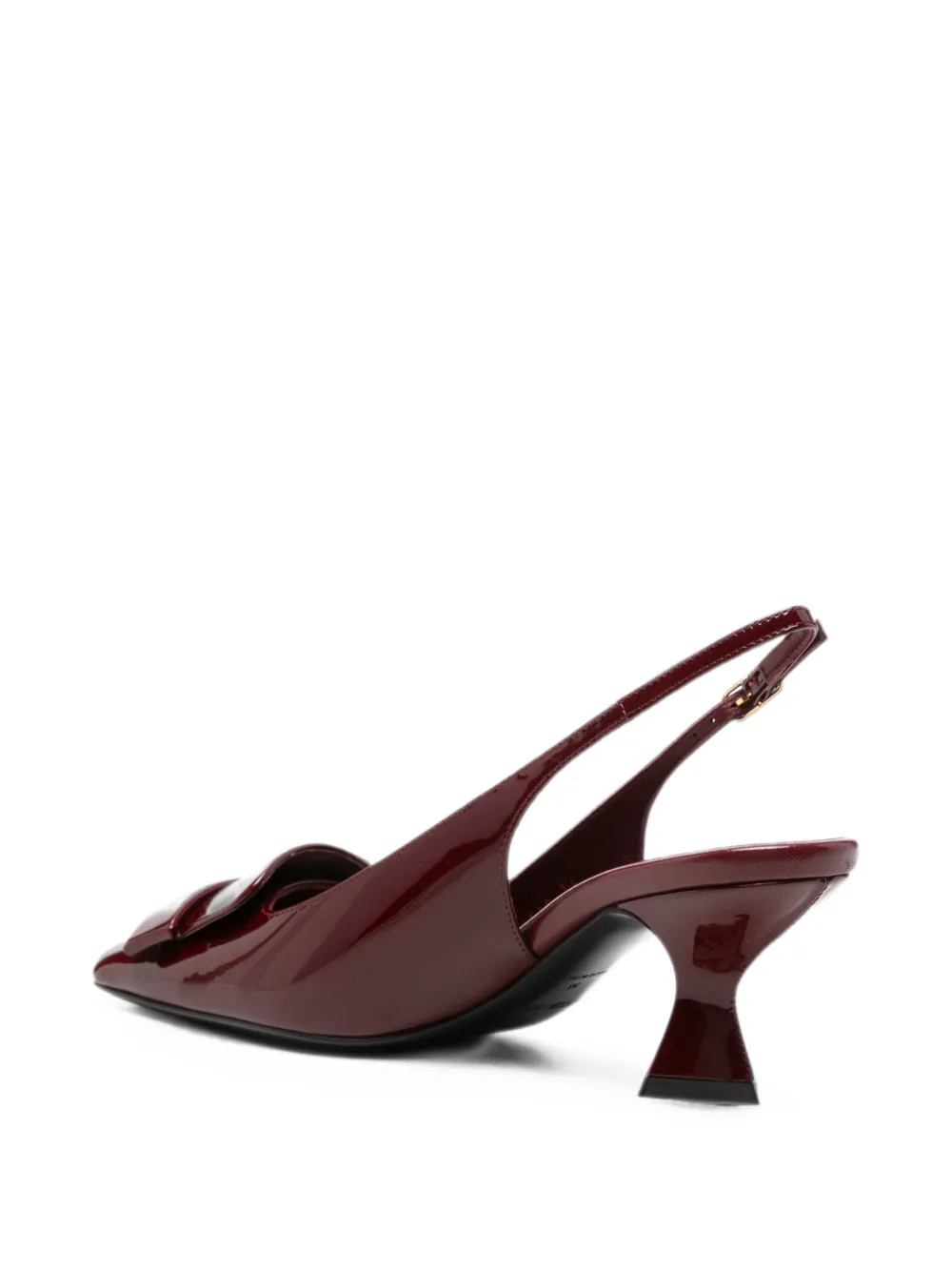 Sergio Rossi patent leather buckle-detail pumps Rood
