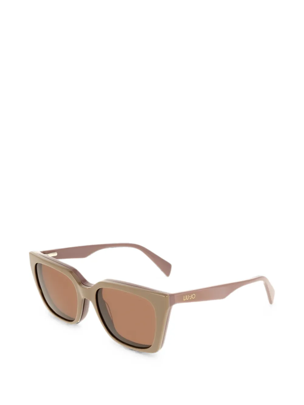 LIU JO Zonnebril met vierkant montuur Beige