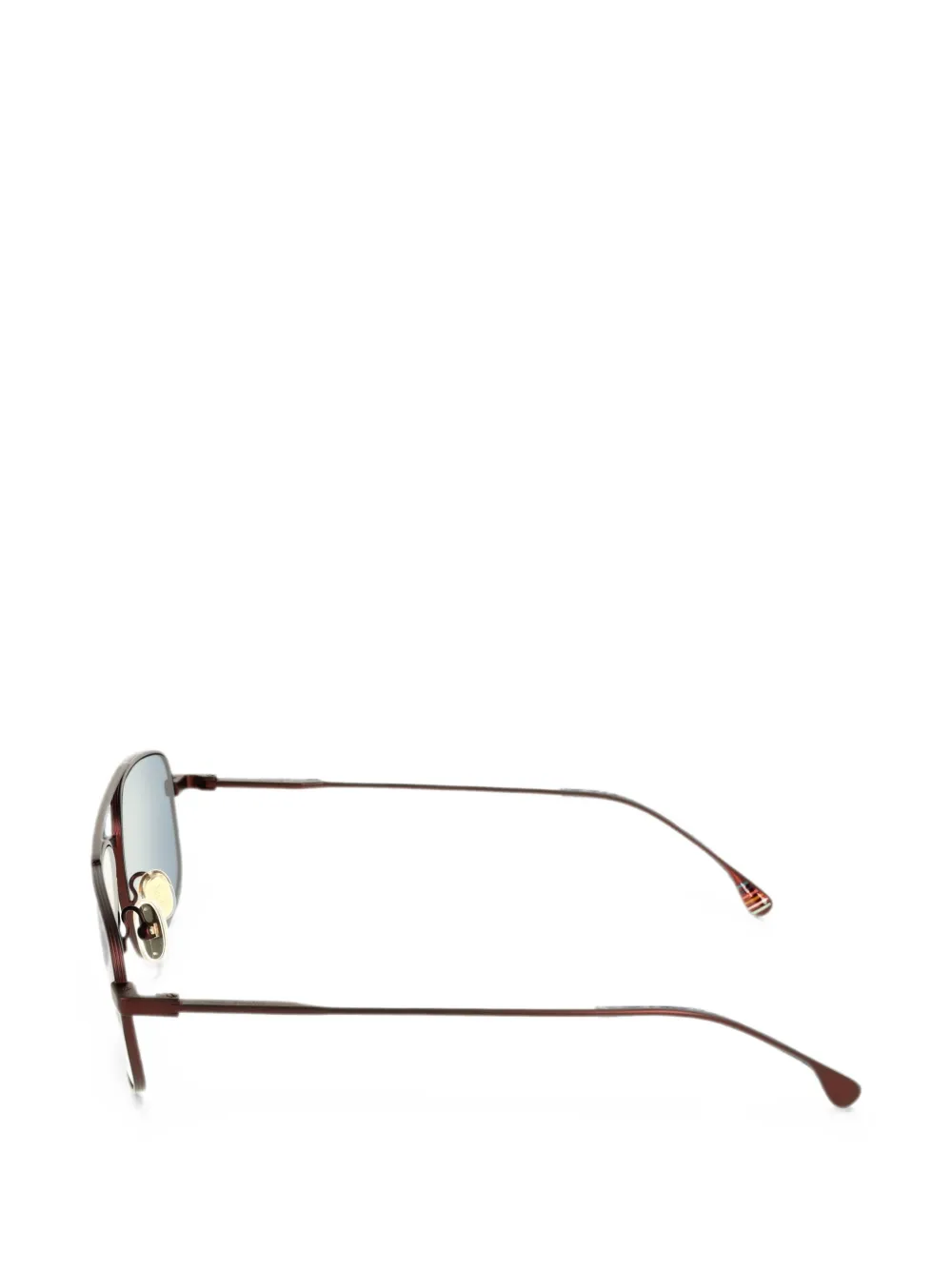 Paul Smith Purley zonnebril met rechthoekig montuur Rood