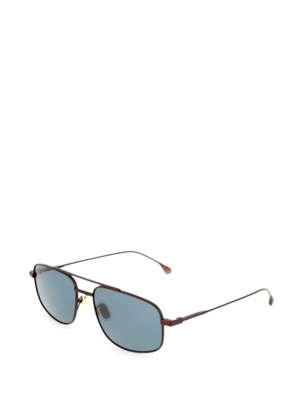 Paul Smith Purley zonnebril met rechthoekig montuur Rood