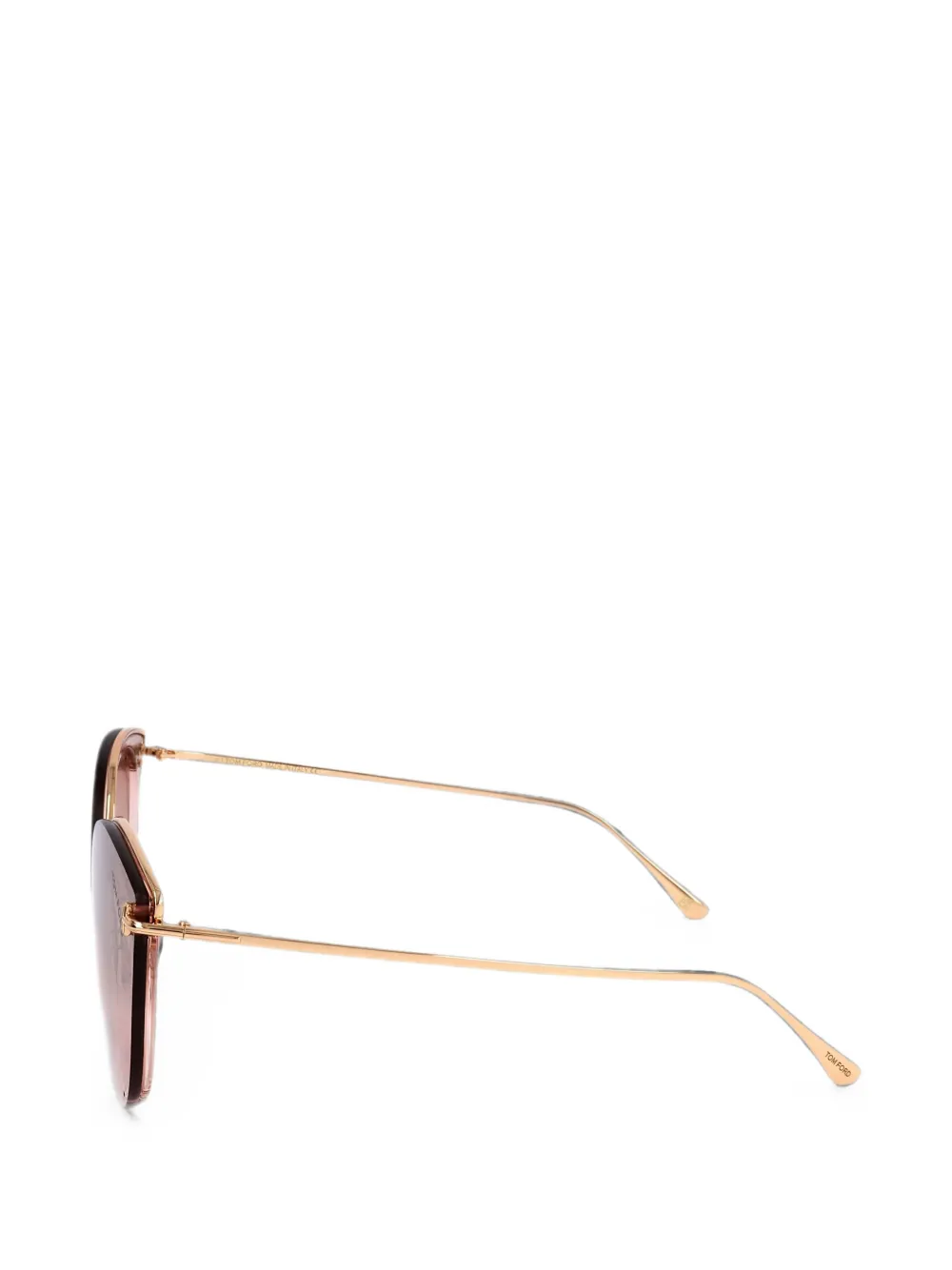 TOM FORD Eyewear Zonnebril met cat-eye montuur Goud