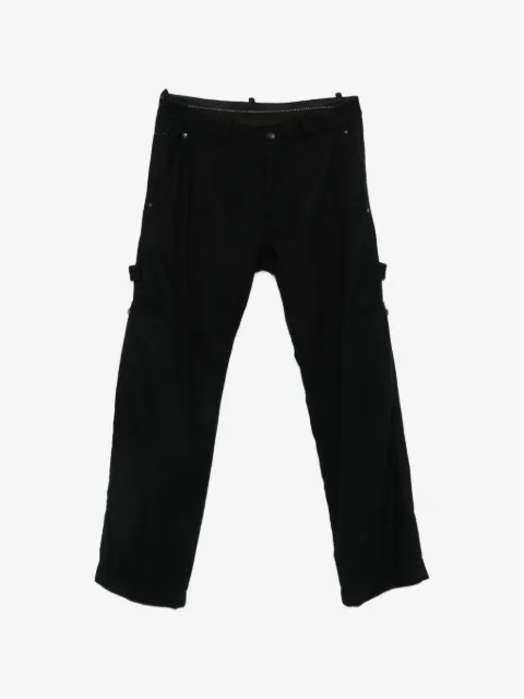 Masnada button-fastening cargo pants