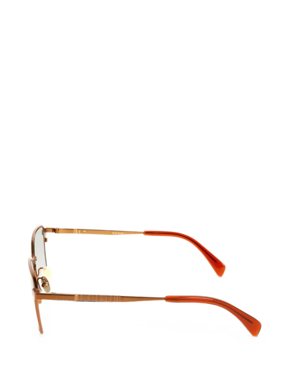 Paul Smith Neate zonnebril met vierkant montuur Bruin