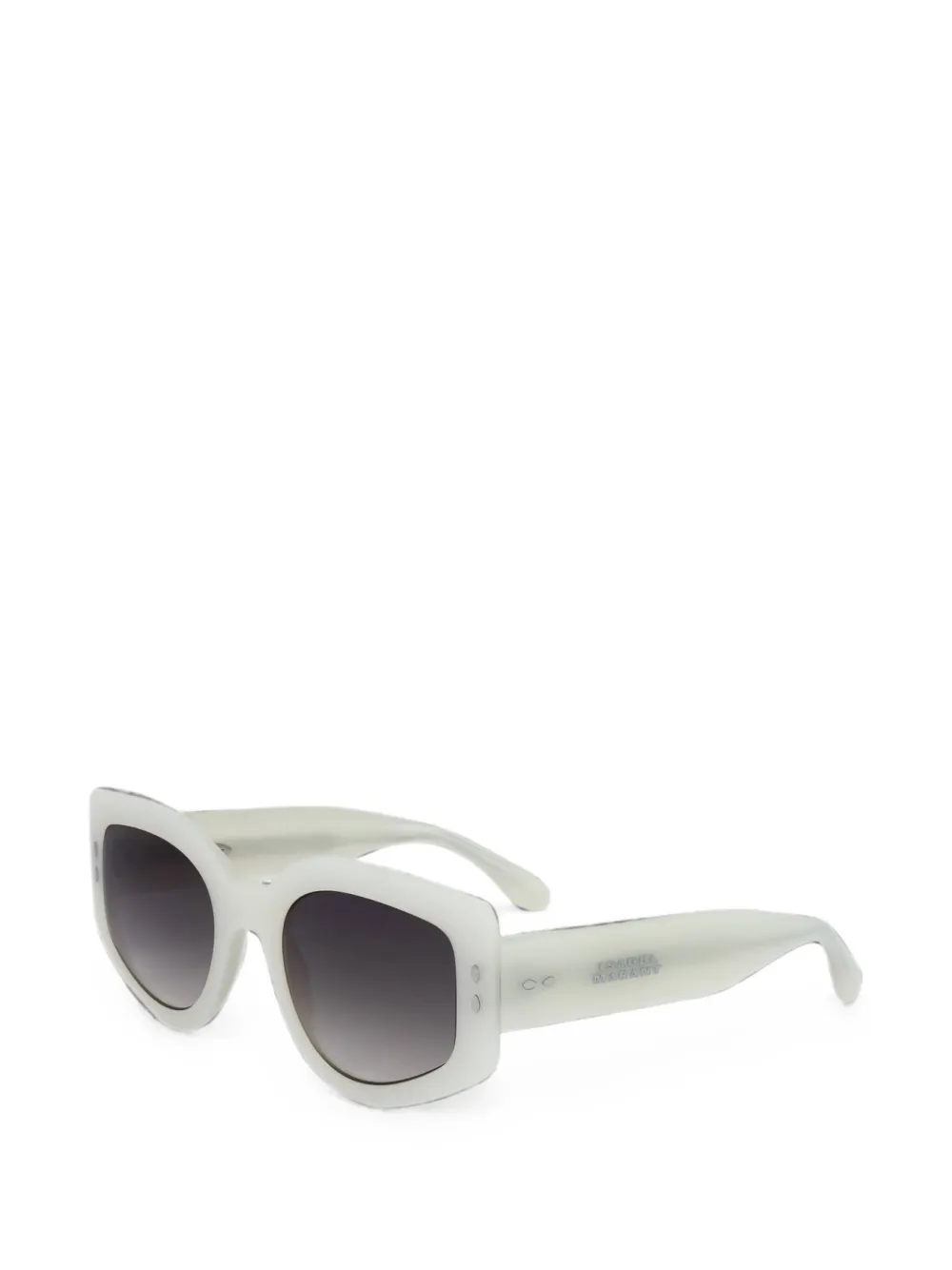 Isabel Marant Eyewear Zonnebril met geometrisch montuur Wit