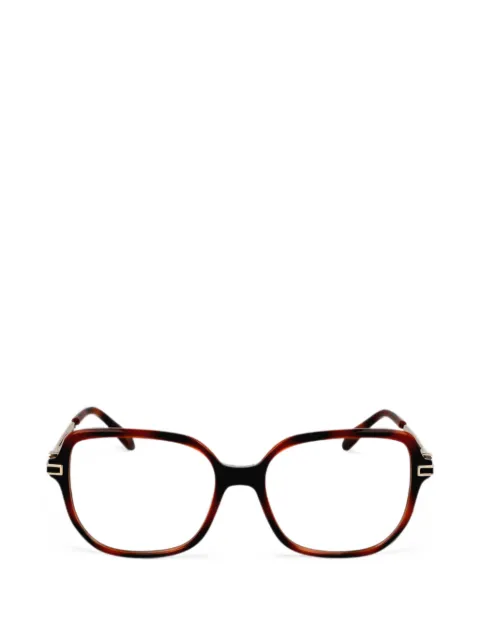 Ferragamo Eyewear tortoiseshell-effect Gancini glasses