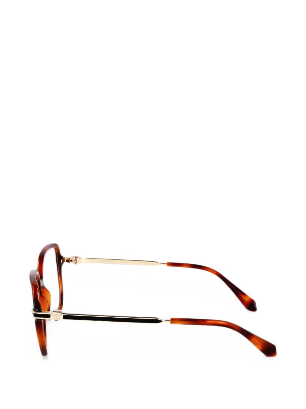 Ferragamo Eyewear Gancini bril met schildpad-effect Bruin