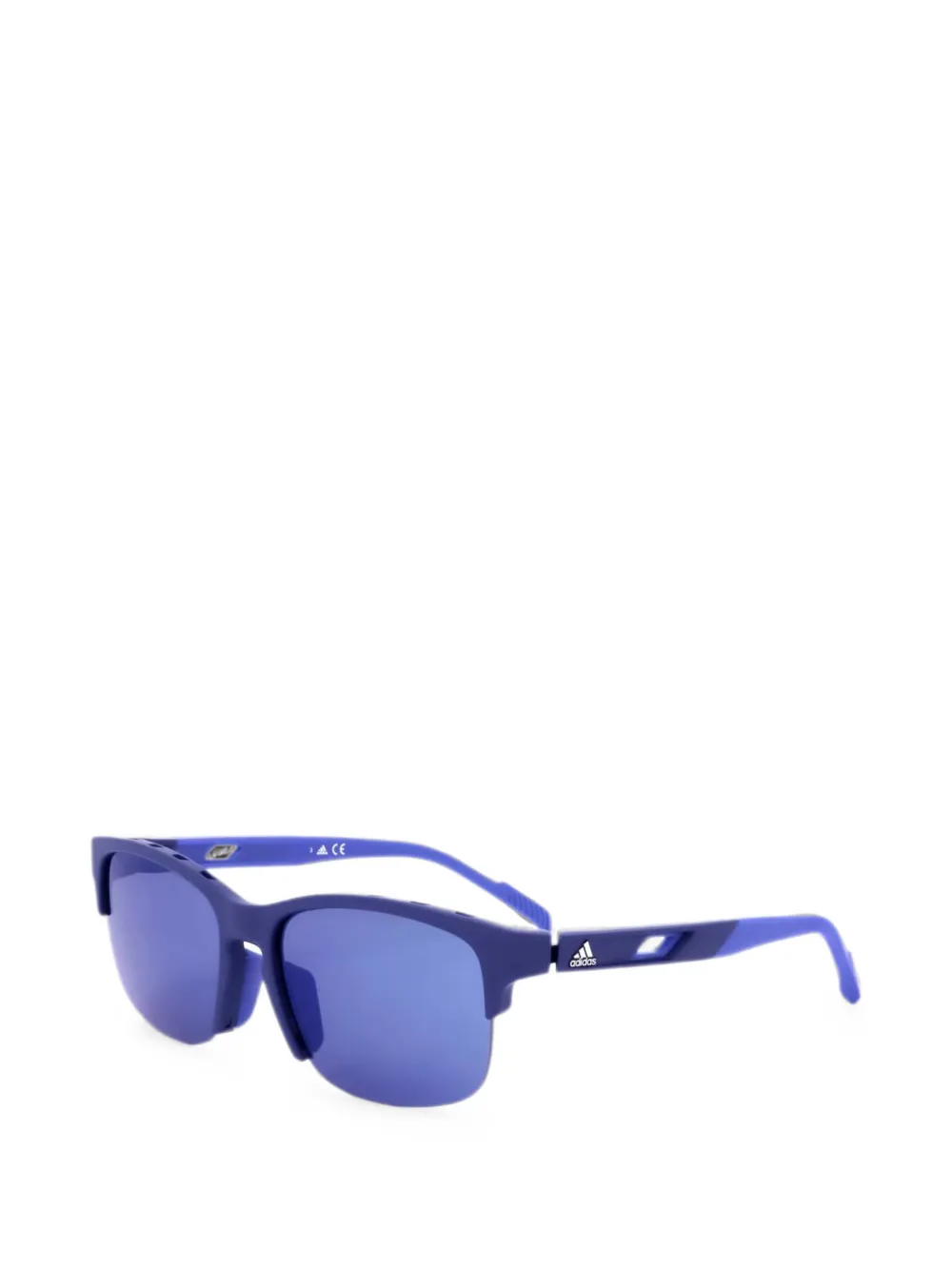 adidas Zonnebril met rechthoekig montuur Blauw