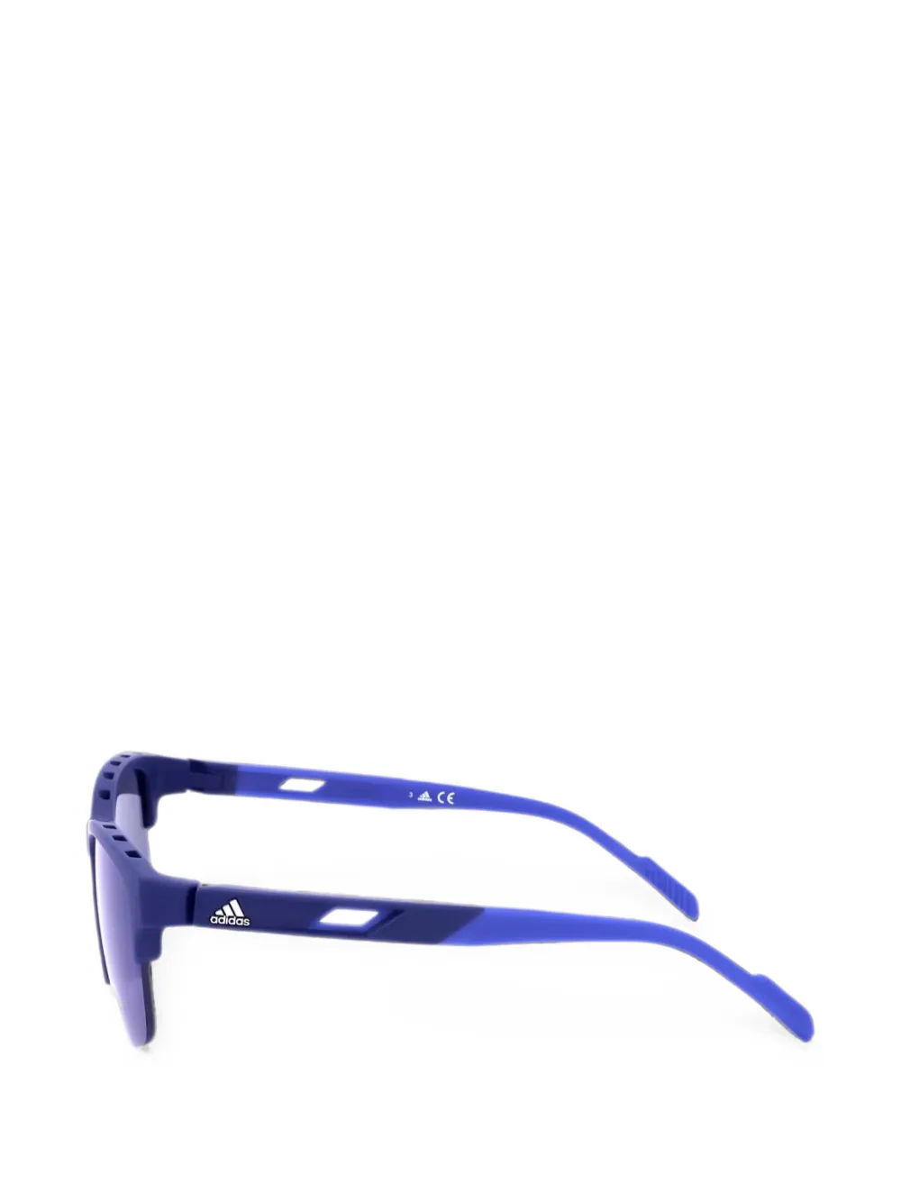 adidas Zonnebril met rechthoekig montuur Blauw