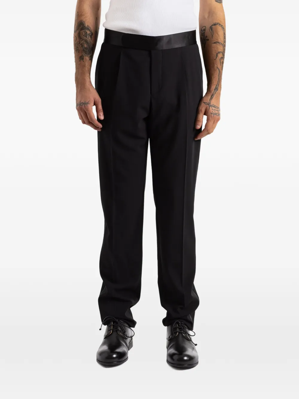 Giorgio Armani Hose aus Satin - Schwarz