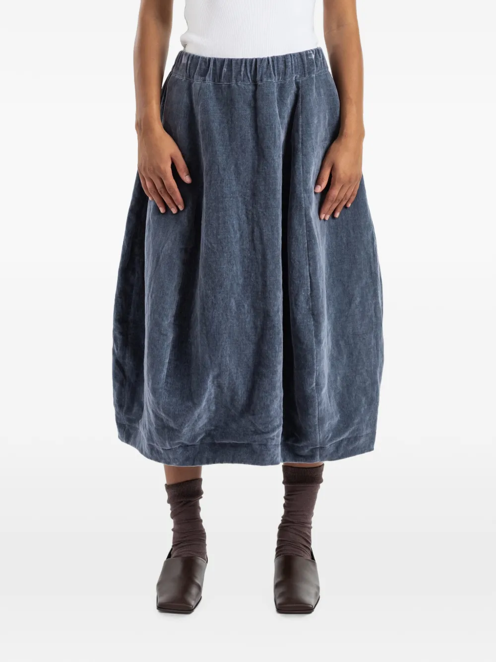Bergfabel Carla balloon midi skirt - Blu