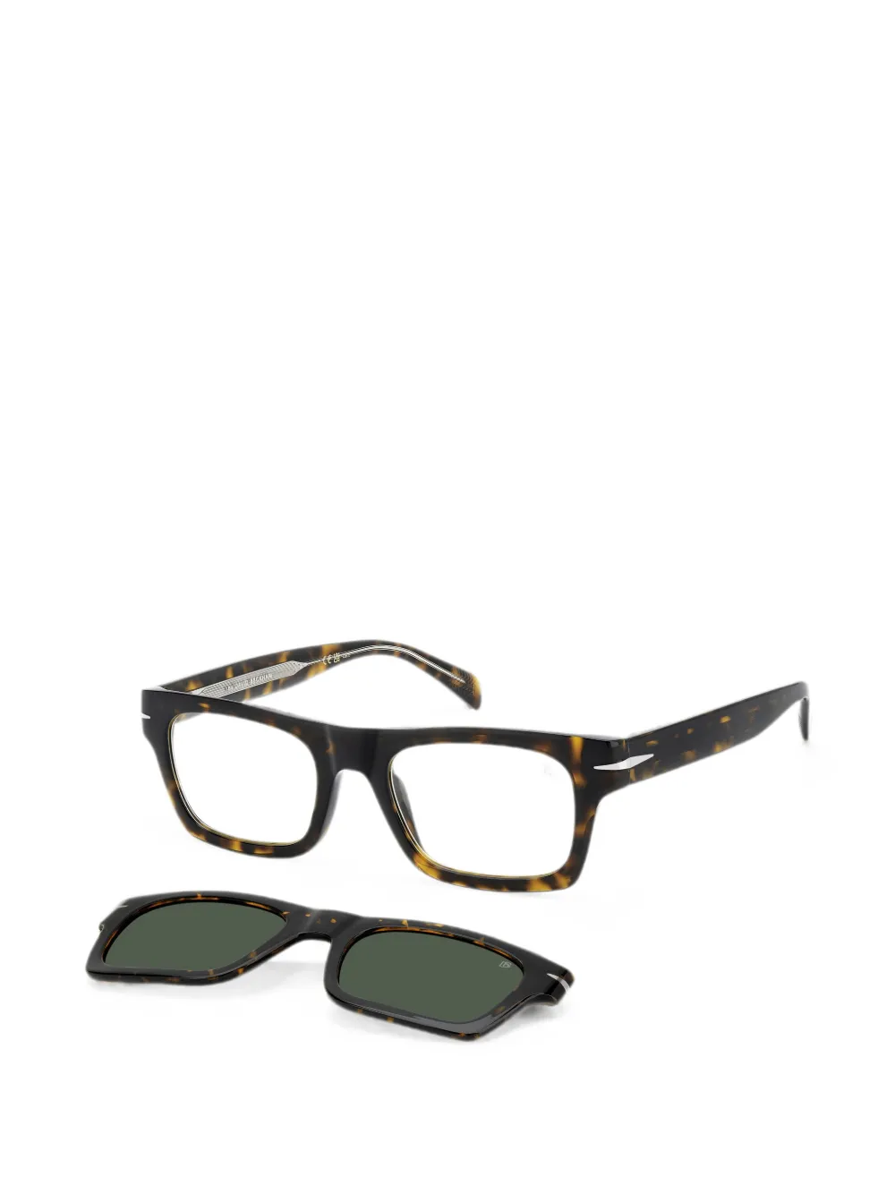 Eyewear by David Beckham Zonnebril met rechthoekig montuur Bruin