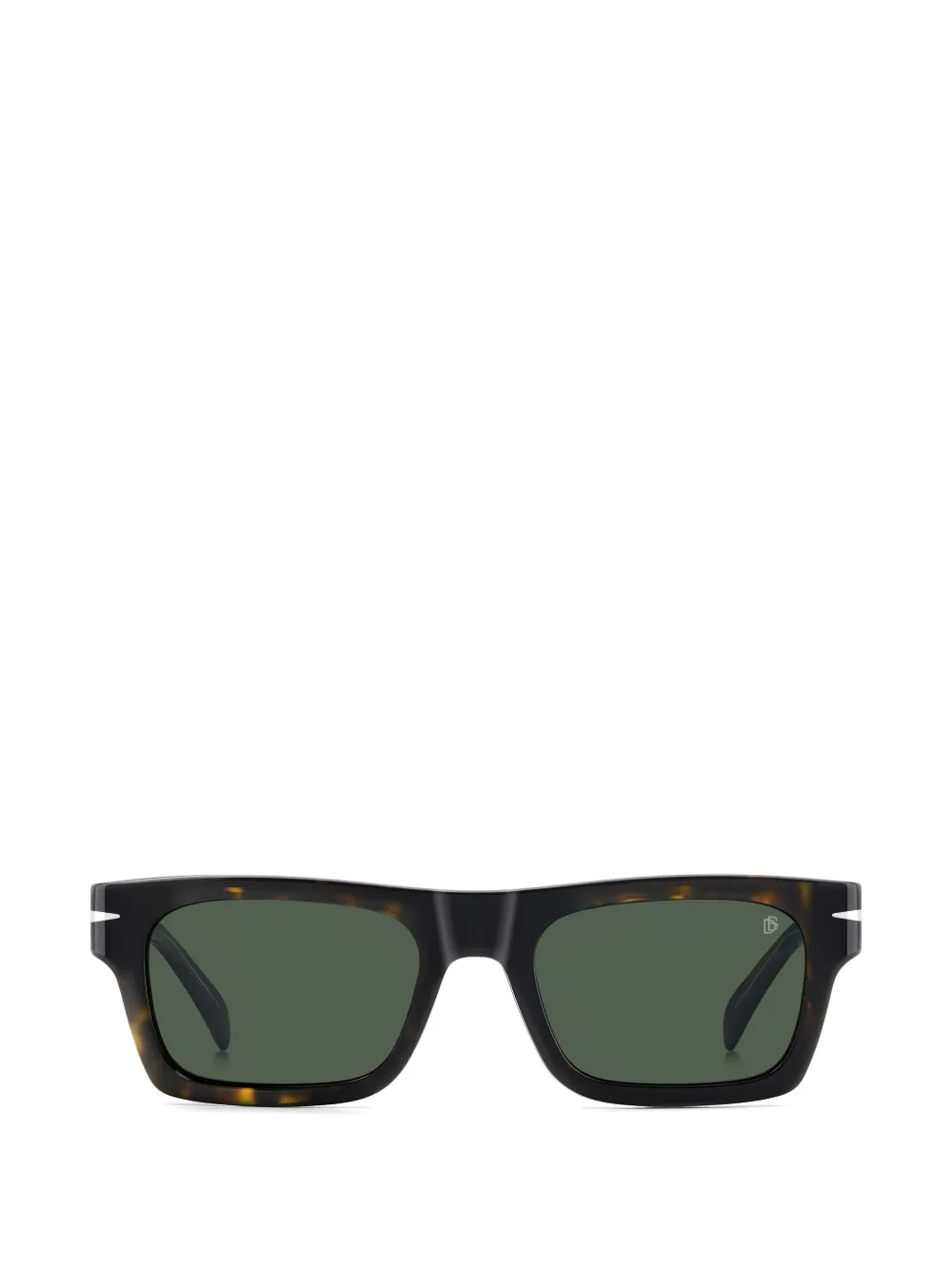 Eyewear by David Beckham Eckige Sonnenbrille in Schildpattoptik - Braun