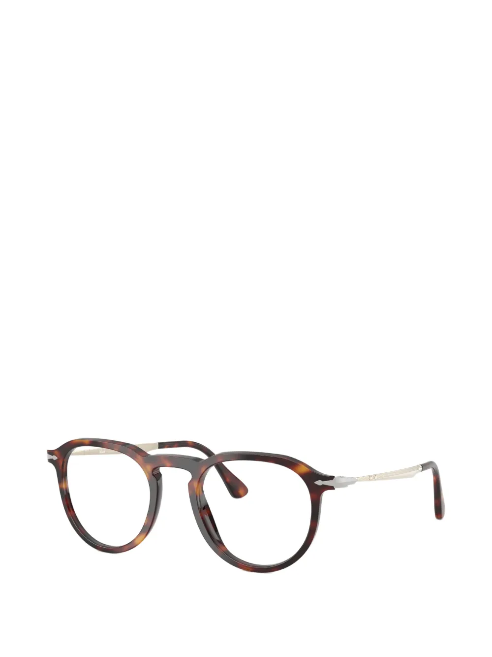 Persol Bril met rond montuur Bruin