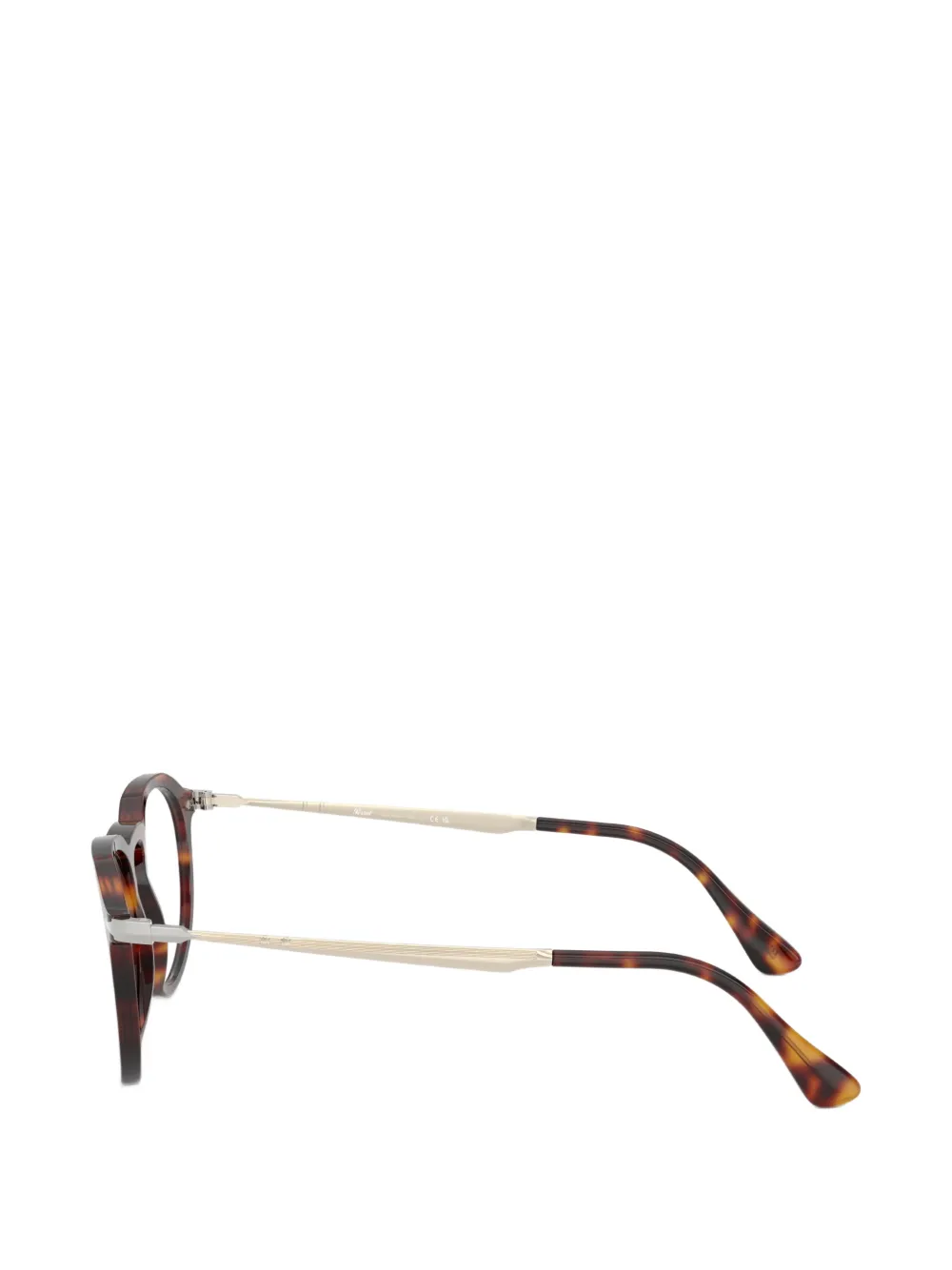 Persol Bril met rond montuur Bruin