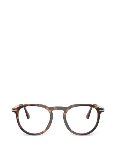 Persol lentes con armazón redonda estilo carey