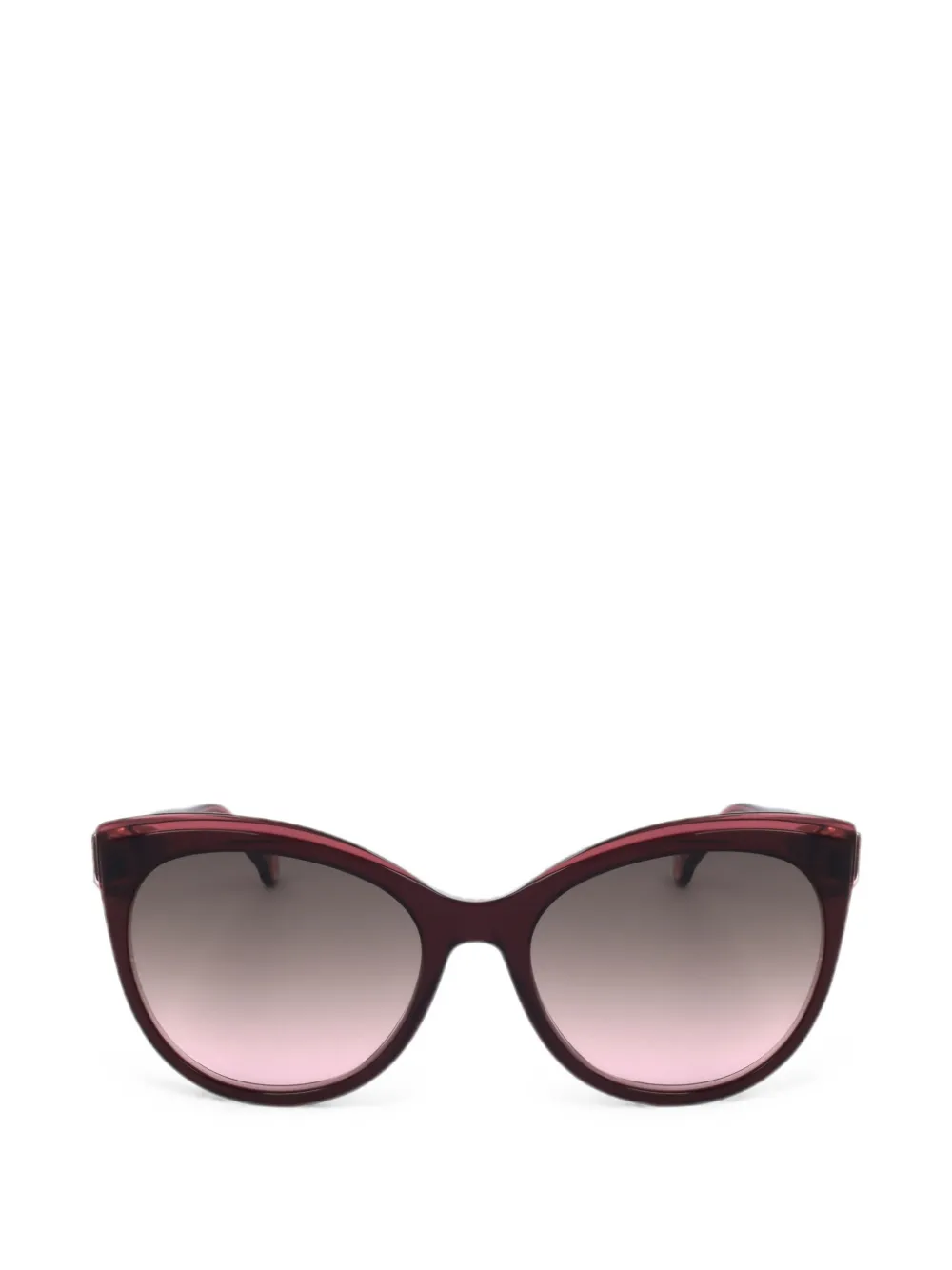 Carolina Herrera Sonnenbrille mit Cat-Eye-Gestell - Rot