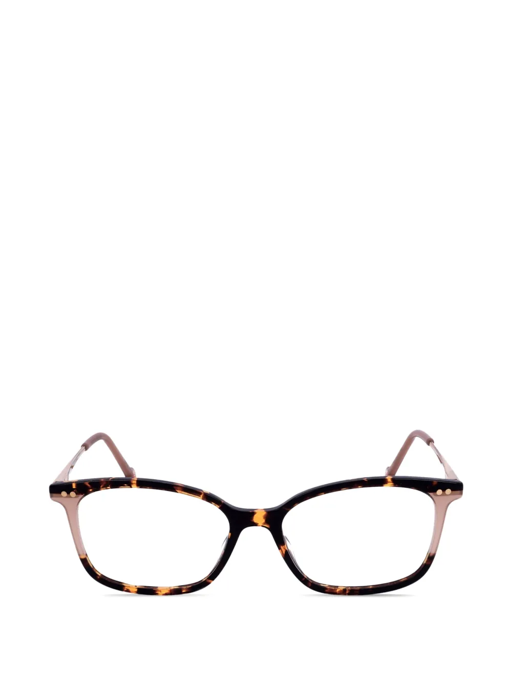 Carolina Herrera Eckige Brille in Schildpattoptik - Braun