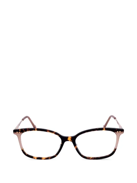 Carolina Herrera tortoiseshell-effect rectangle-frame glasses