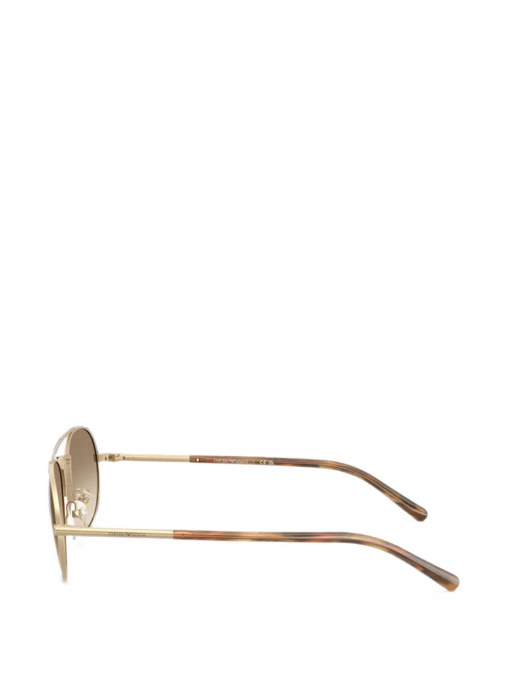 Emporio Armani Zonnebril met piloten montuur Goud