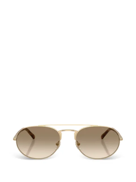 Emporio Armani double-bridge pilot-frame sunglasses
