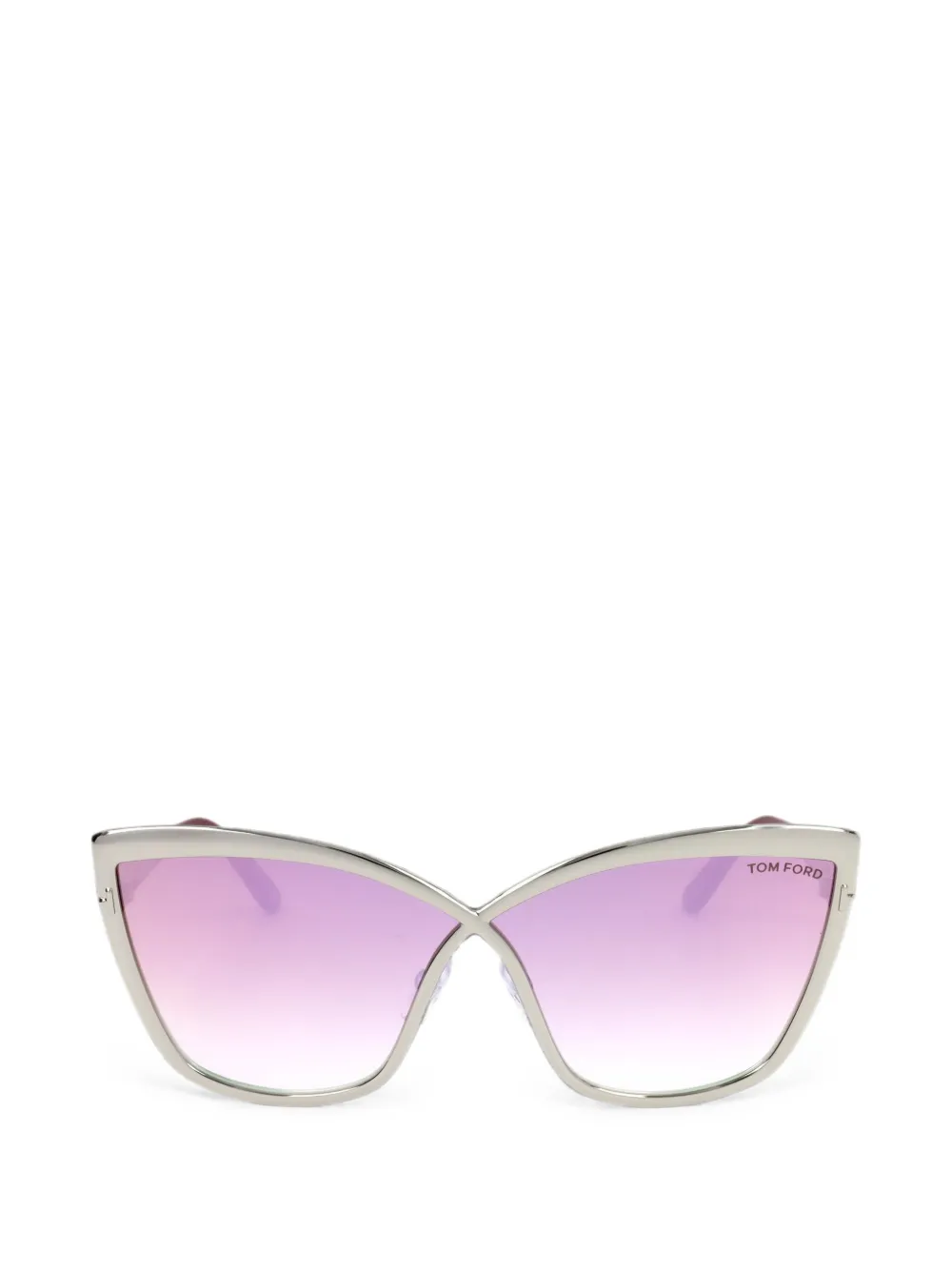TOM FORD Eyewear Zonnebril met cat-eye montuur Zilver
