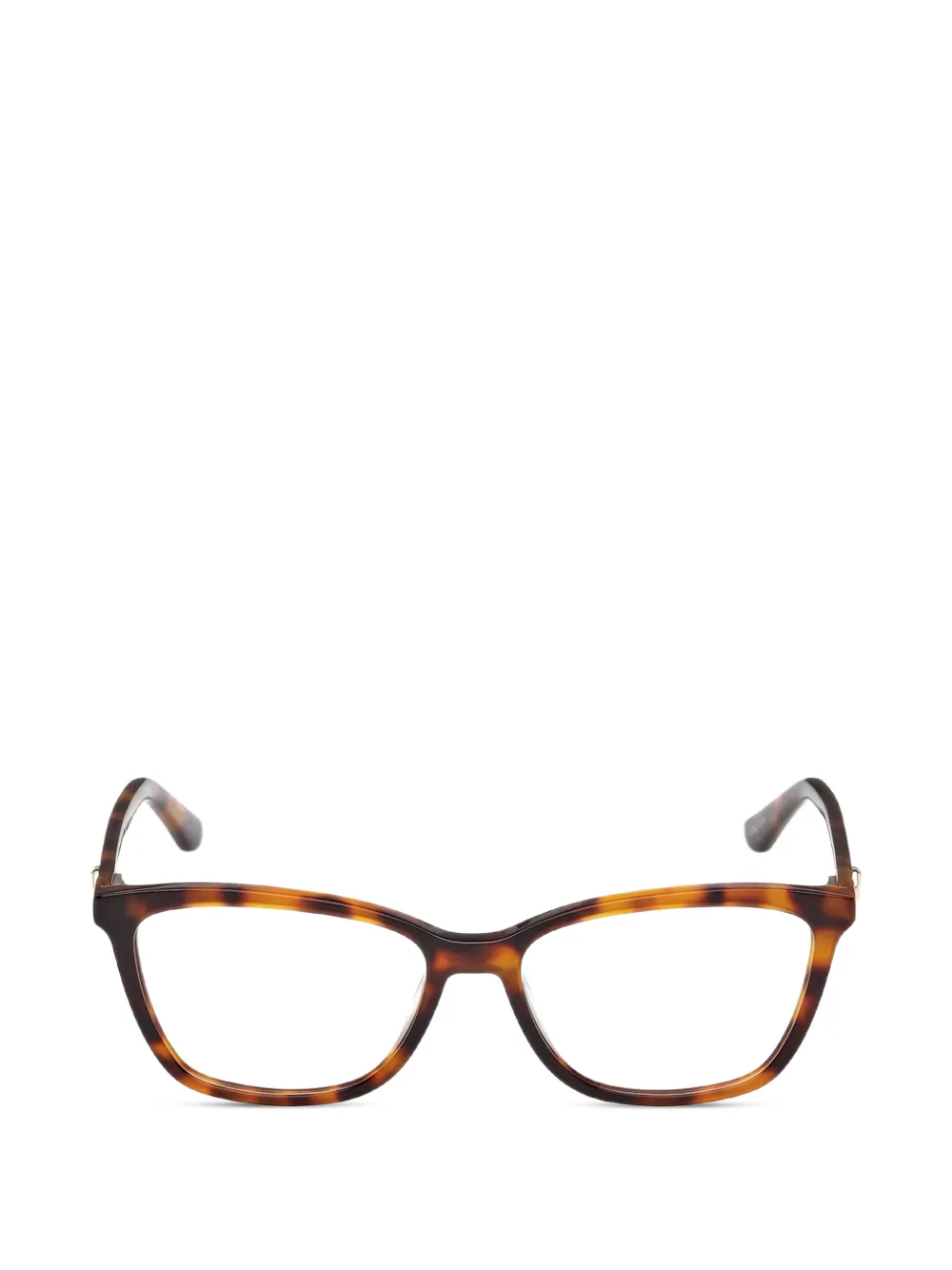 GUESS EYEWEAR Occhiali da sole rettangolari tartarugati - Marrone