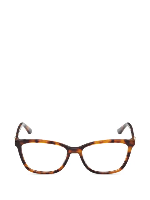 GUESS EYEWEAR Eckige Brille in Schildpattoptik