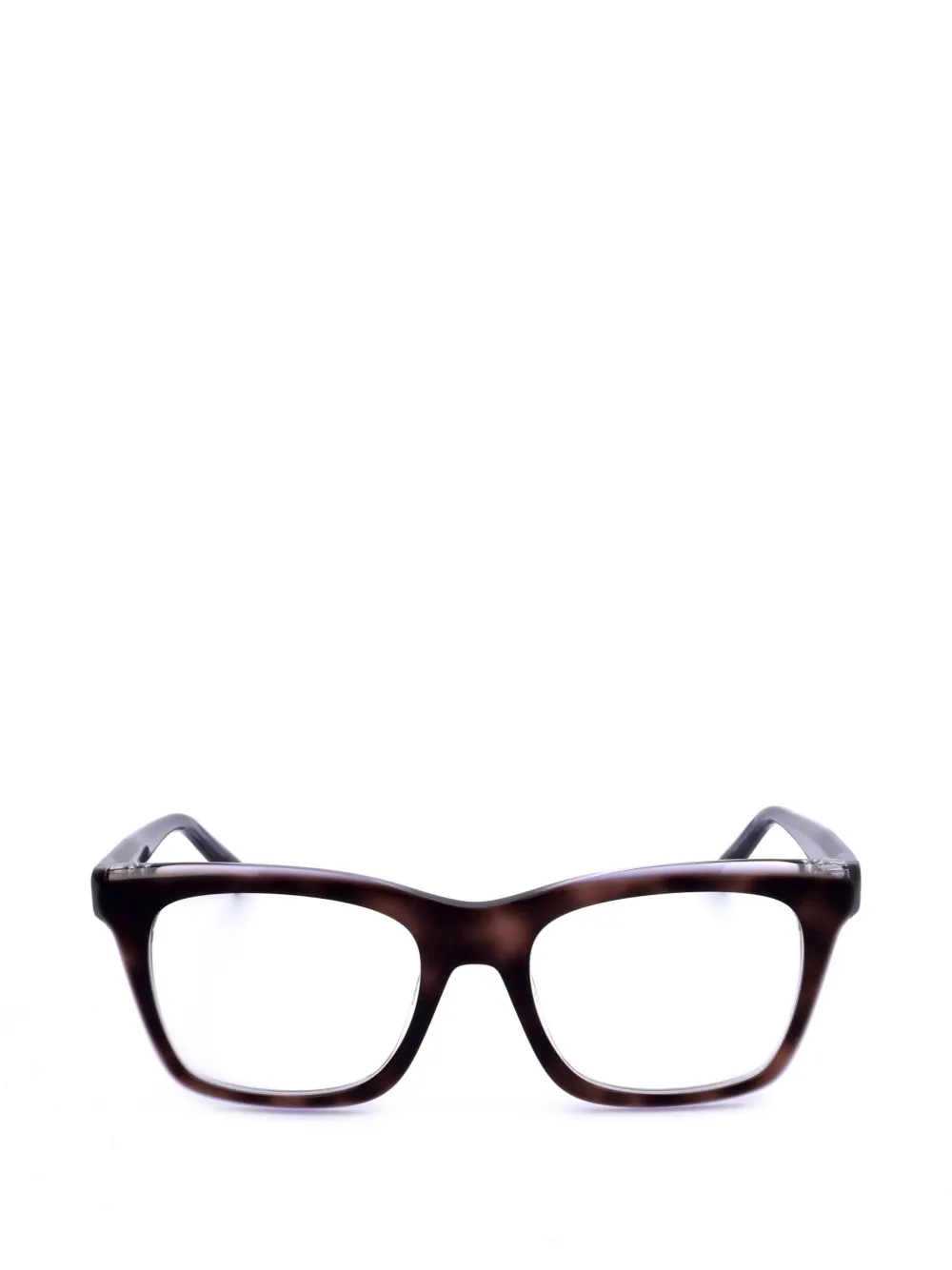 MISSONI EYEWEAR tortoiseshell-effect rectangle-frame glasses