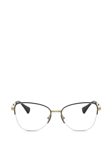 Ralph Eyewear lentes con media armazón cat eye