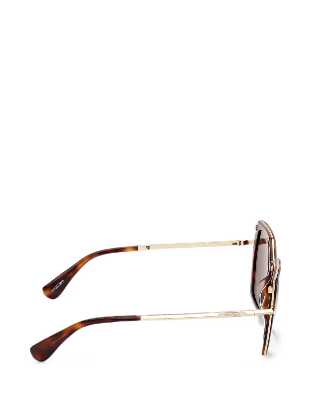 Max Mara Eyewear Zonnebril met geometrisch montuur Bruin