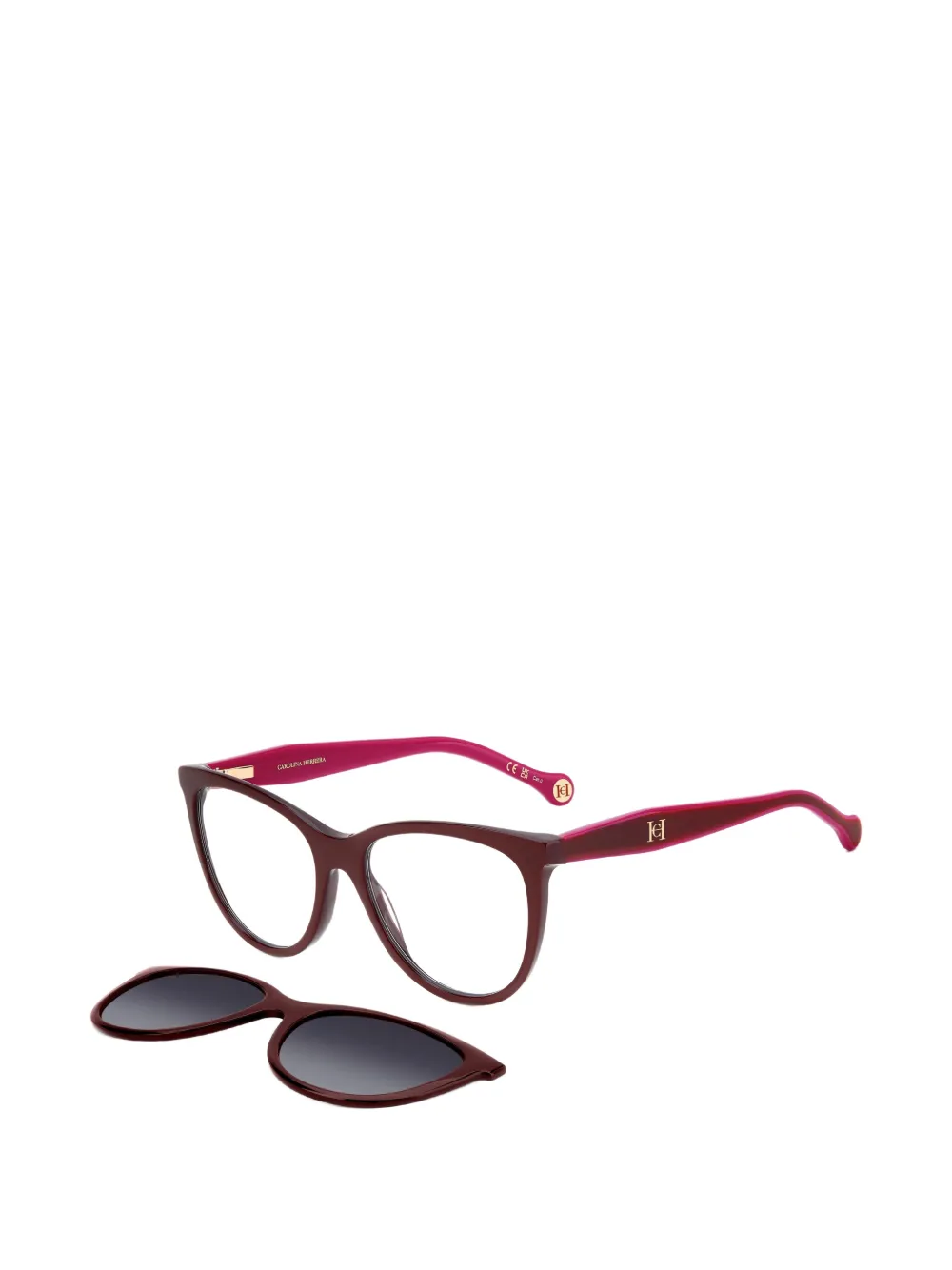 Carolina Herrera Bril met cat-eye montuur Rood