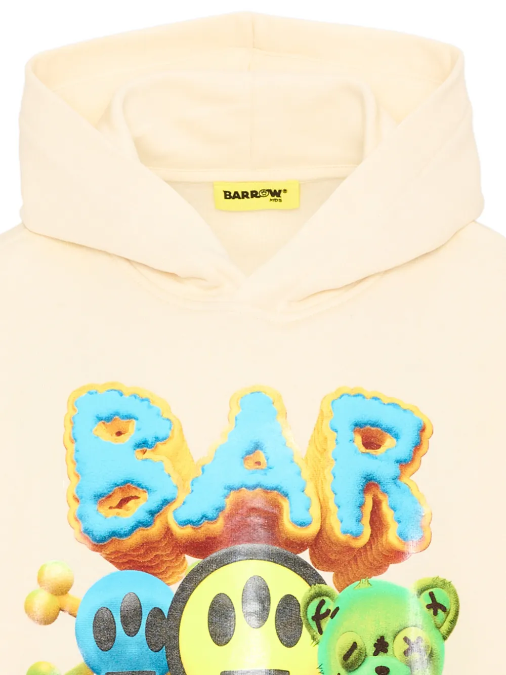 Barrow kids Katoenen hoodie met print Geel