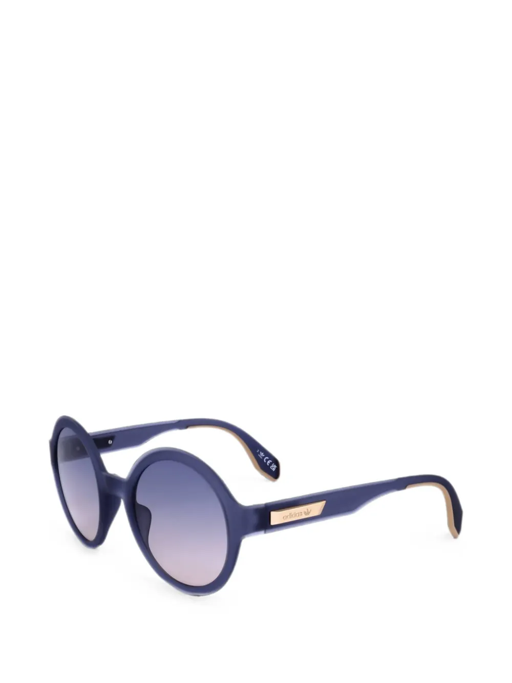 adidas Zonnebril met rond montuur Blauw