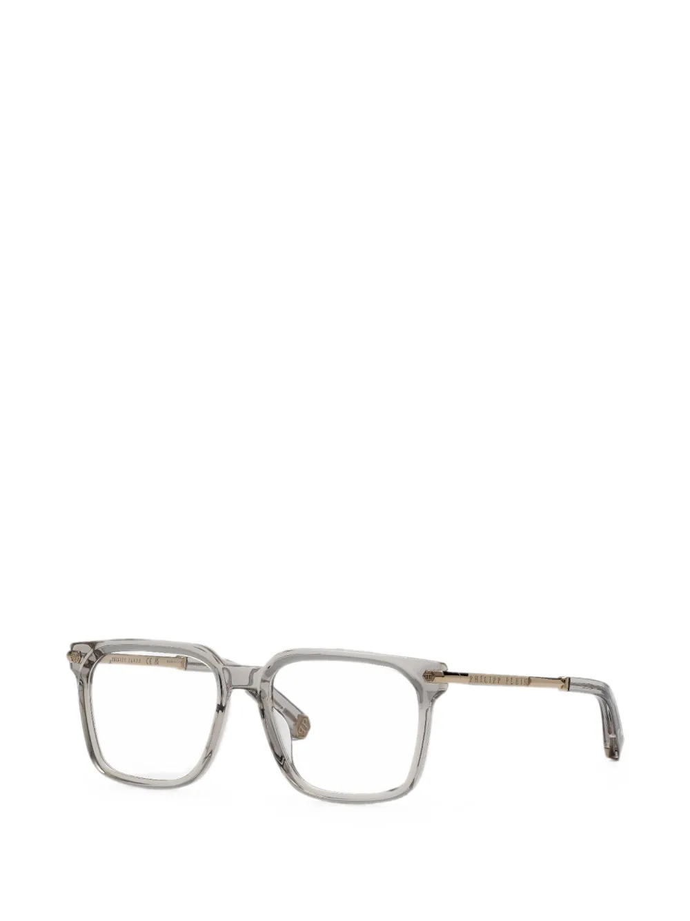 Philipp Plein Eyewear Bril met vierkant montuur Grijs