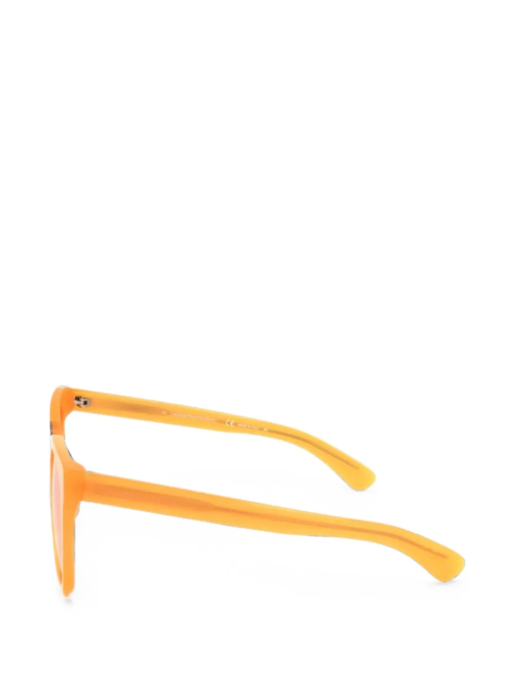 Calvin Klein Zonnebril met vierkant montuur Oranje