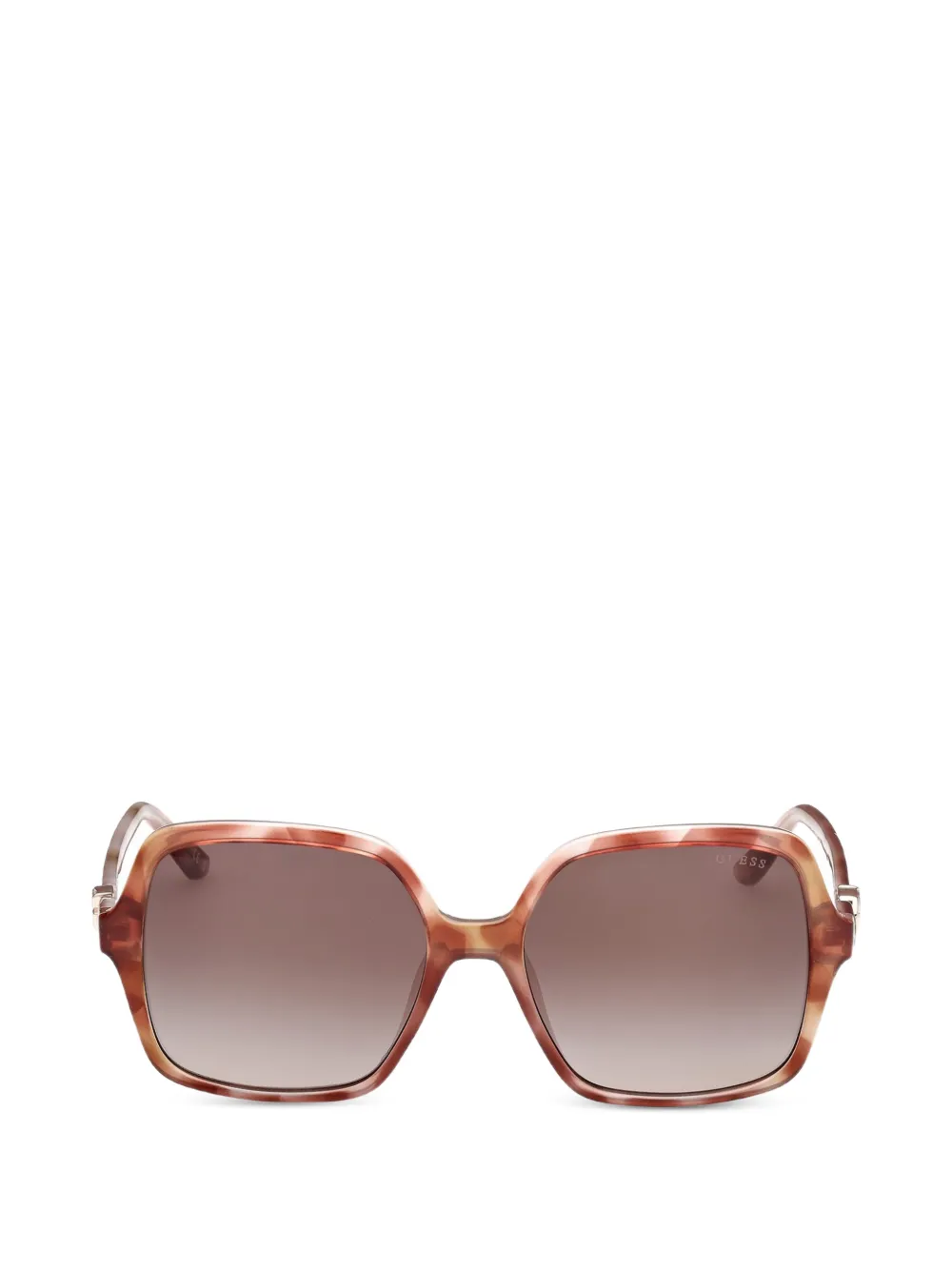 GUESS EYEWEAR logo-plaque square-frame sunglasses